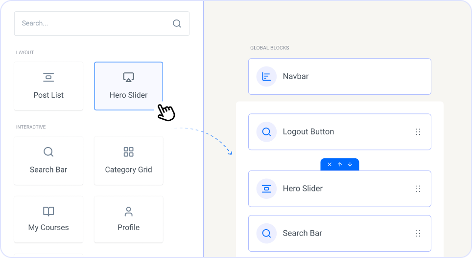 Drag & drop builder