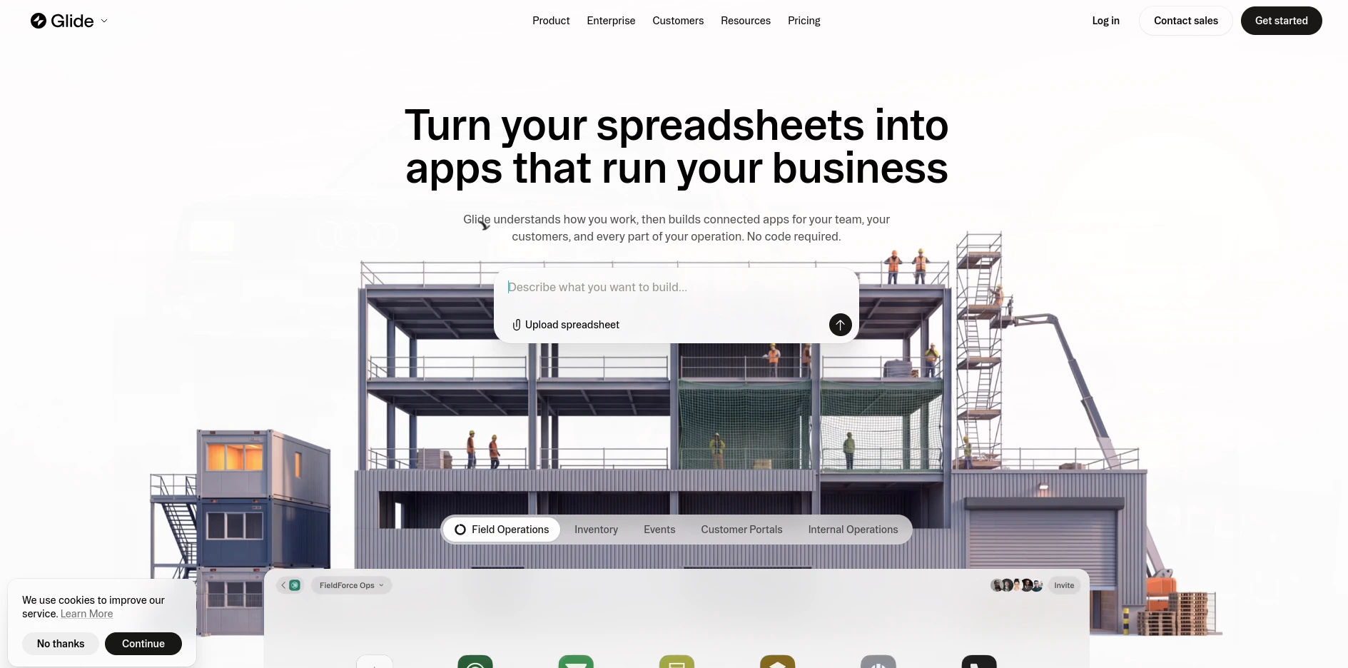  Glide — Best for Turning a Spreadsheet Into an App Fast